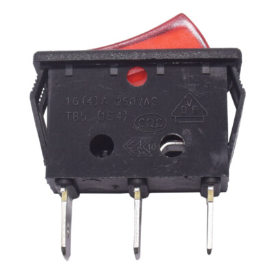 1PC Original HONG JU R11 Wippschalter 3-pin B Frame w#Red Light 250VAC 16A