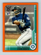  2021 Topps Big League Orange #35 Evan White RC