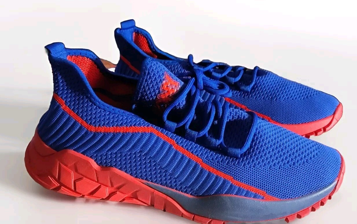 Pony PP1 Rocky Sneakers Sportive Ventilate Uomo Net Look TG 10 Blu Rosso