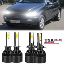 For Benz ML320 ML430 1998-2001 4X H1 H7 LED Headlight High Low Beam Combo Bulbs