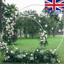 1.5M/2M Round Hoop Balloon Arch Backdrop Flower Display Stand Frame Wedding