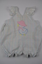 Vintage Baby Girls Romper One Piece 3-6 Months Tiny Tots Originals