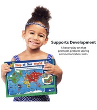 World Map Puzzle for Kids - 75 Piece - World Puzzles with Continents - Ages 4-10