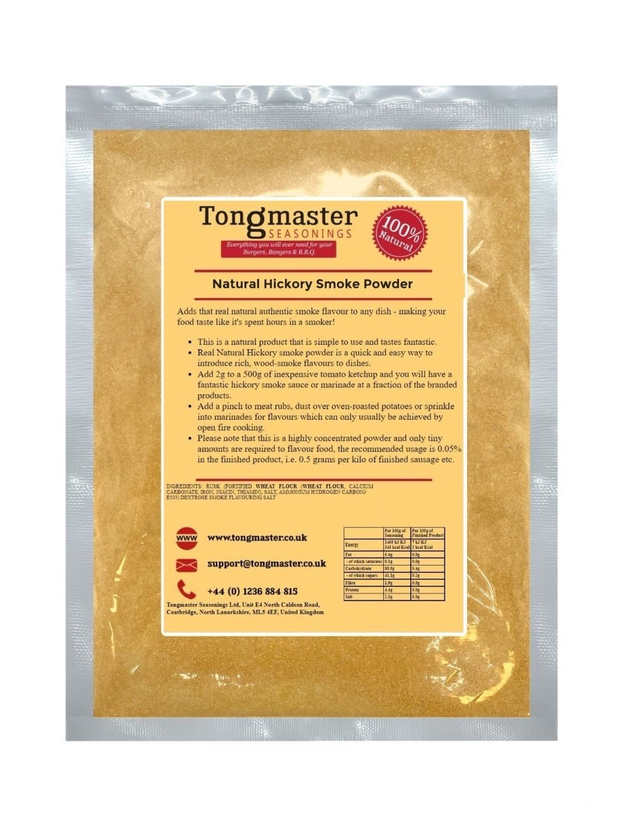 Natural Hickory Smoke Powder 100g UK