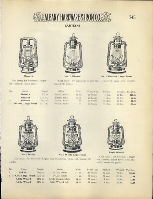 1923 PAPER AD Dietz Lantern Monarch Blizzard D-Lite Wizard Wall Railroad Street 