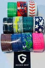 Gecko Grip: Baseball & Softball Bat Grip Tape: Sticky & Cushioned (16 Colors!)