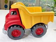 Green Toys Red & Yellow BIG Dump Truck Toy Made In USA 100% Recycled Plastic