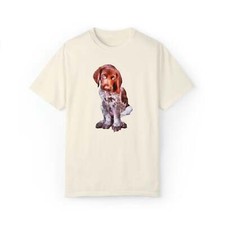 German Shorthair Pointer 'Benny' Unisex Relaxed Fit Garment-Dyed T-shi