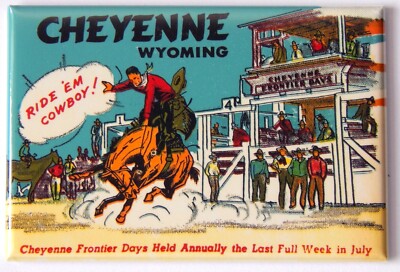 Cheyenne Wyoming FRIDGE MAGNET travel souvenir