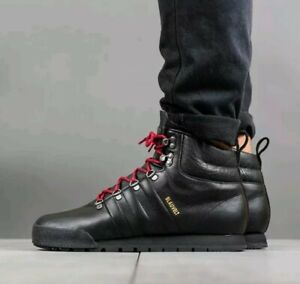 adidas black leather boots