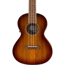 Fender Rincon Ovangkol Acoustic-Electric Tenor Ukulele, Aged Cognac Burst