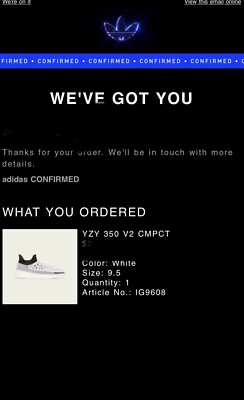 Size 9.5- adidas Yeezy Boost 350 V2 Panda CMPCT