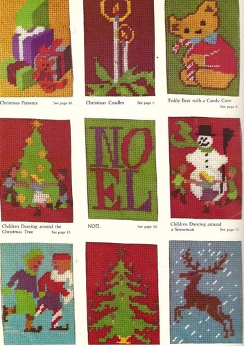 1975 Rita Weiss Christmas Needlepoint Designs 36 Designs Cross Stitch FREE SHIP - Picture 2 of 4