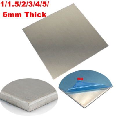 Aluminium Sheet Metal Plate 1/1.5/2/3/4/5/6mm Thickness Flat Alu Alloy Board DIY