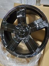 28 Inch Gloss Black Replica 258 Texas Edition Ltz Wheels Rims 22 24 26