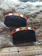 Native American Styled Beaded Hair Combs
