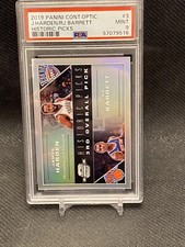 2019-20 PANINI CONTENDERS OPTIC HISTORIC PICKS JAMES HARDEN & RJ BARRETT PSA9