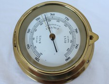 DEKORATIVES SCHIFFS-BAROMETER OHNE MARKE #12411