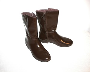 patent leather rain boots