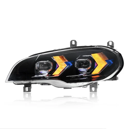 For BMW X5 E70 07-08 09 10 2013 Headlights Upgrade DRL LED Projector Headlamp 2x - Picture 4 of 10