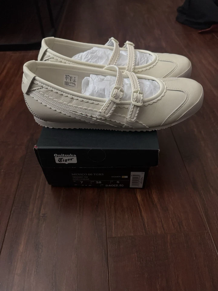 1182A660-752 Onitsuka Tiger México 66 TGRS Marfil Crema (Talla 7 EE. UU. Mujer) Foto 3 de 4
