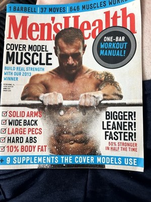 Men's Health Magazine Peter Howe Taunton One Bar Workout Manual 37 moves 