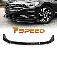 Gloss Black For 2019-2021 Volkswagen Jetta Front Bumper Spoiler Lip Lower Chin