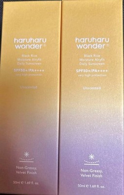 HaruHaru Wonder Black Rice Moisture Airyfit Sunscreen SPF50 2 Pack