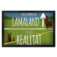 Willkommen Im Lamaland FußMatte XL Mit Lama Motiv FußMatte Fussmatte TüRmatte