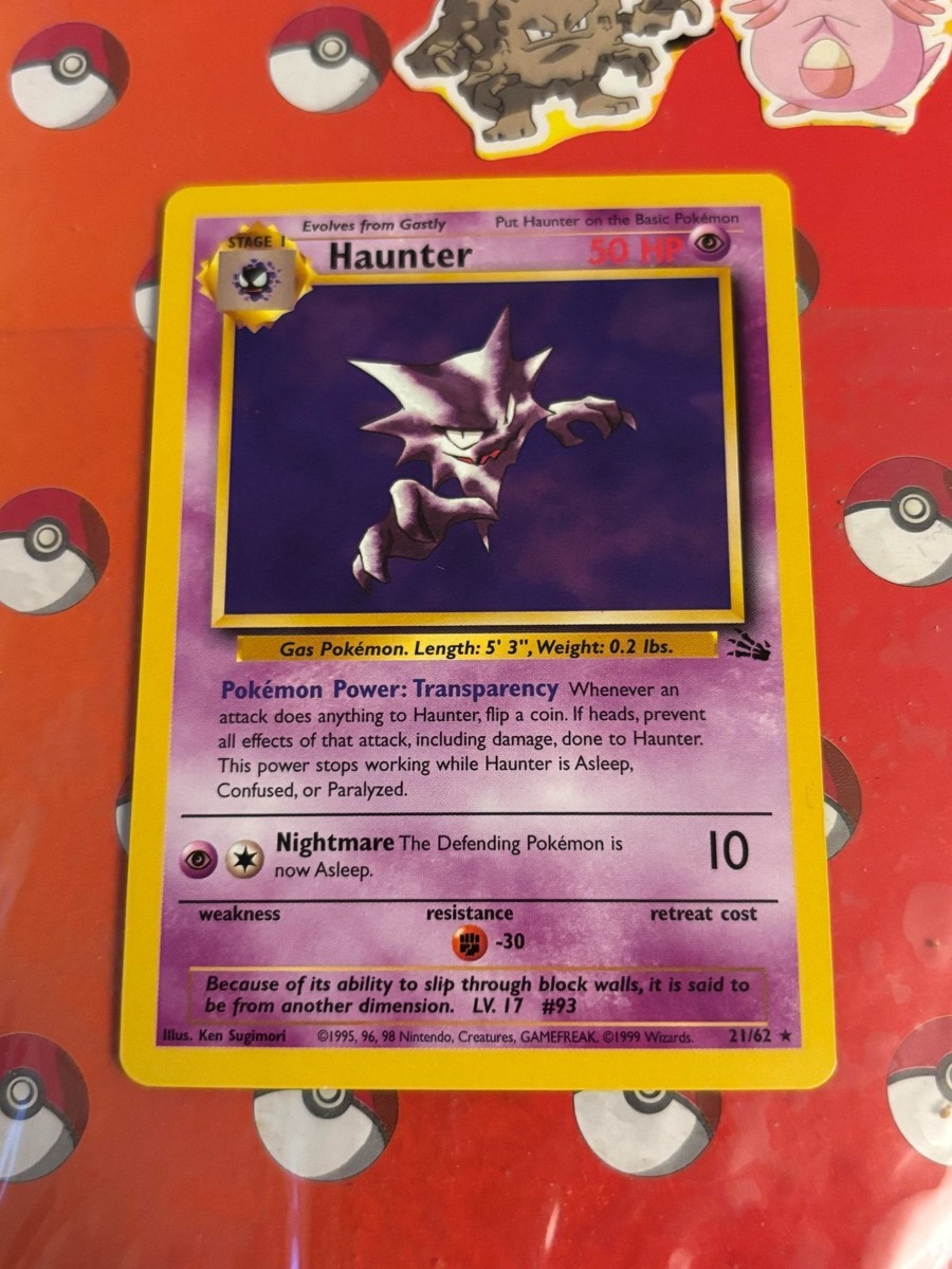 ポケモン - Haunter ゴースト 1ED 1st Edition 英語版 6/62 HAUNTER - 6/62 - 1st Edition Fossil - Holo - Pokemon Card