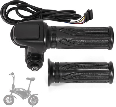 36V Ebike Throttle Display Accelerator Grip Set with Cruise Control Button Compa