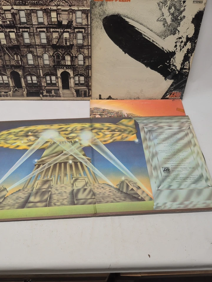 Lot(4) Led Zeppelin Vinyl Record Albums LP House Of The Holy, II, Graffiti  - Image 3 of 4