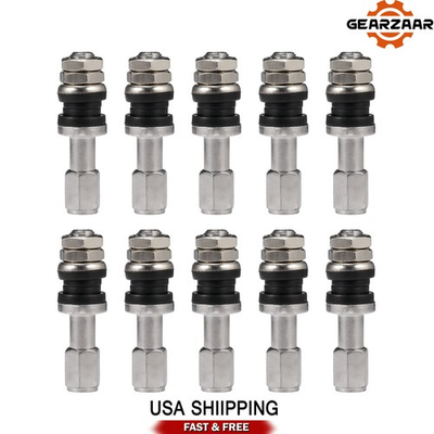 #ad #ad 10x Zinc alloy Wheel Tire Valve Stems Hight Pressure Bolt in w Stainless Steel $10.69