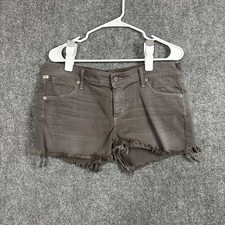 Citizens Of Humanity Shorts Womens Size 31 Grey Raw Hem Cut offs Boho Hippie