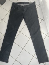 Diesel Jeans Grupee W31-L32 Top Zustand Beschichtet Coated Leder Look