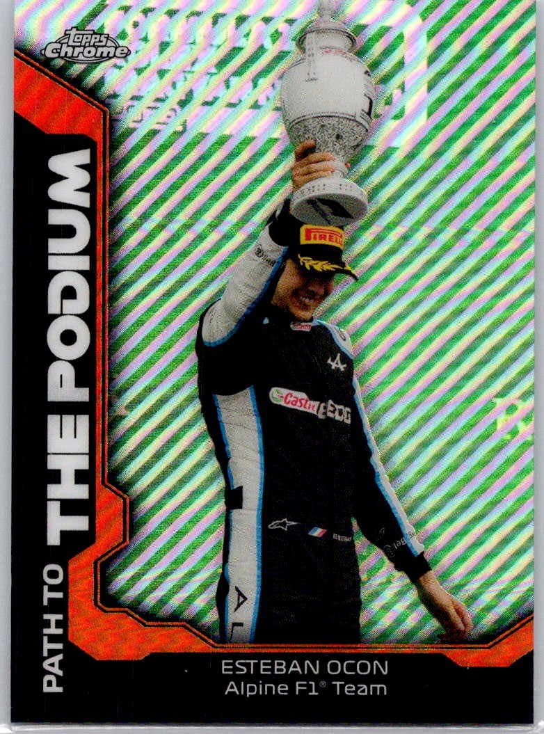 2021 Topps Chrome Formula 1 Path to the Podium #PTP-EO Esteban Ocon