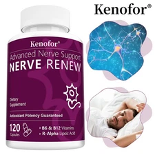 NERVE RENEW Advanced Nerve Support - Natural nerve formula 120 Capsules