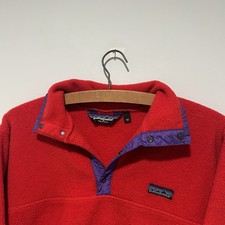 Vintage Early 90s Patagonia Snap-T Synchilla Fleece Made In USA Sz M