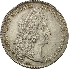 [#494011] France, Token, Louis XIV, Chambre de Commerce de Rouen, 1712, MS(60-62