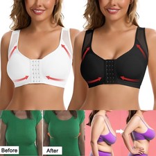 Women Shaper Bra Back Support Compression Shapewear Post Surgery Corrector Bras