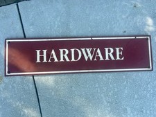 Vintage Feed Store Wood Plank Sign HARDWARE Barn General Country Decor 3  