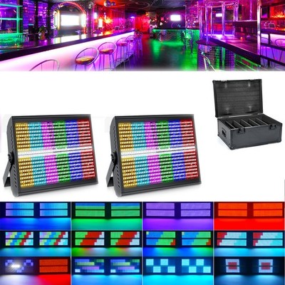 200W RGBW 768LED Wall Wash Light Strobe DMX Stage DJ Beam Light Party Show+Case