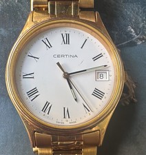 Orologio Certina Vintage Al Quarzo Placcato Oro