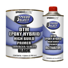 Dtm Epoxy Hybrid Hi-build Primer Surface Sealer Black Gallon Kit Ss-3950b3950a