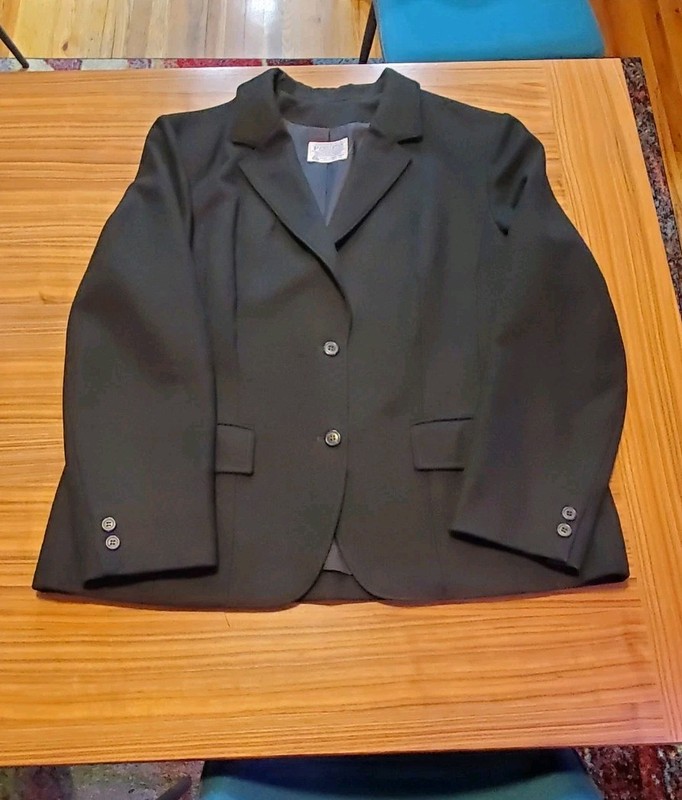 Vintage Pendleton Blazer - BLACK Women's 2 Button Front - See photos for size