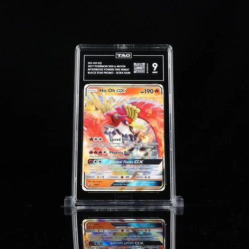2017 POKEMON SM BLACK STAR PROMO MYSTERIOUS POWERS TINS #SM57 HO-OH GX TAG 9