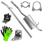 Schalldämpferset Auspuff für Renault Clio 2 II Fließheck 1.2 (1998-12/2006)