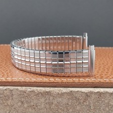16mm 18mm 19mm JB Champion Stainless Steel Expansion 1970s Vintage Watch Band