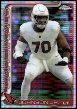 2025 Topps Chrome Football Pulsar Refractor Paris Johnson Jr. #3