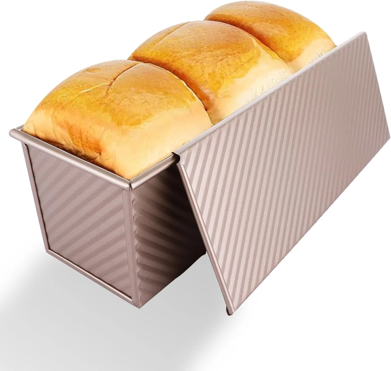 AKOLAFE Loaf Tin 2lb(1000g) Large Bread Non Stick Pullman with...